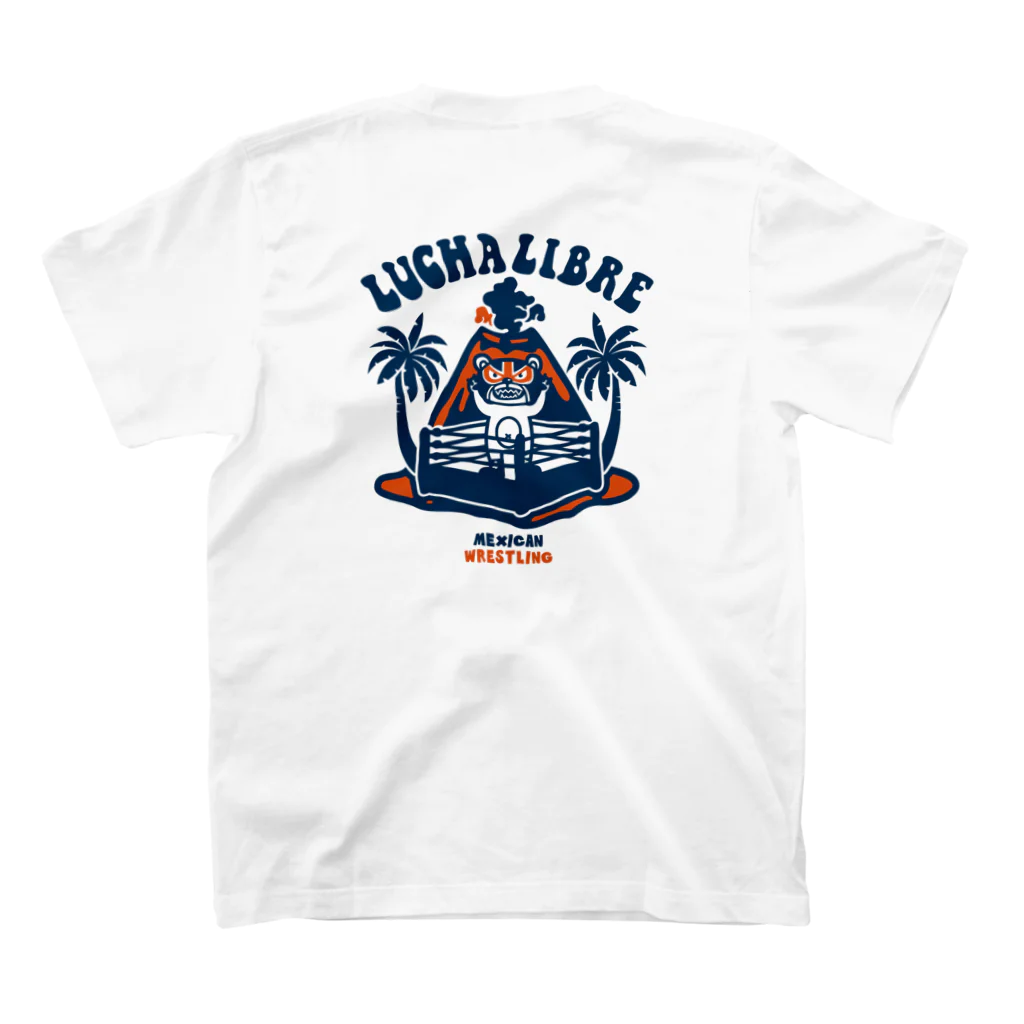 LUCHAのVOLCAN LUCHA LIBRE#1(バックプリント) スタンダードTシャツの裏面