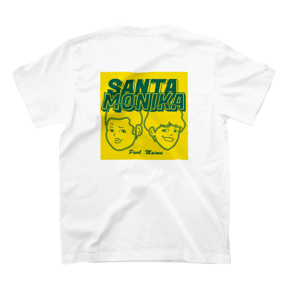 サンタモニカ　マイムのSANTAMONIKA イエロー Regular Fit T-Shirtの裏面