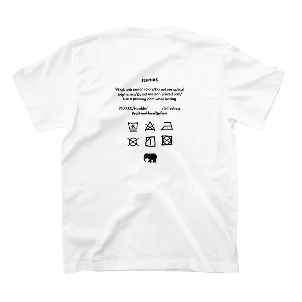 elephasのBack toback スタンダードTシャツの裏面