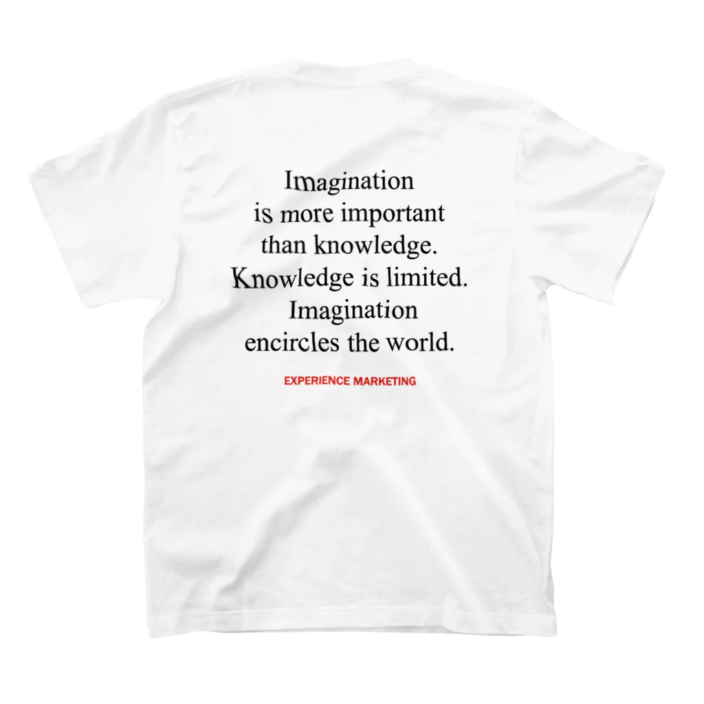 エクスマ ショップのEx-MA Tシャツ アインシュタイン アヴァンギャルド002 티셔츠の裏面
