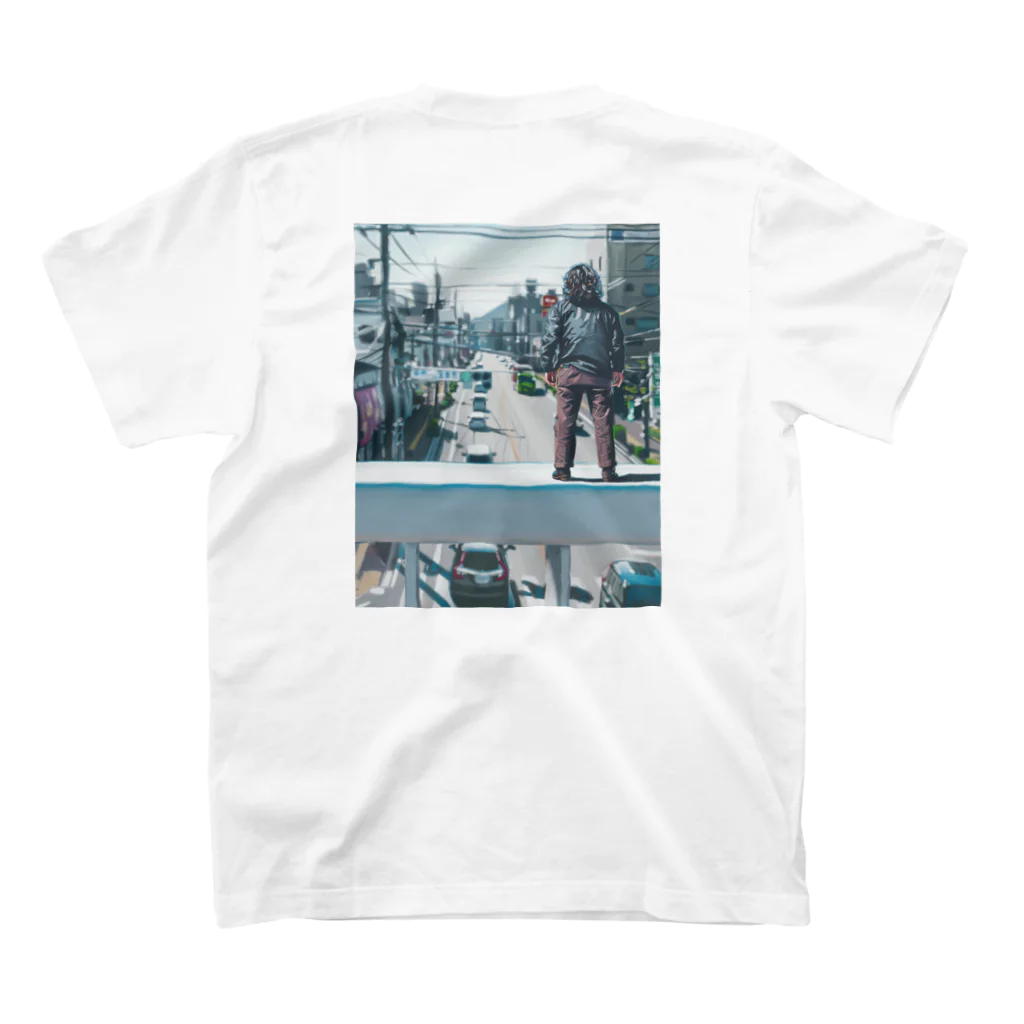 PARISshopのPARIS on the City!×コサカダイキ「愛の爆心地」 Regular Fit T-Shirtの裏面