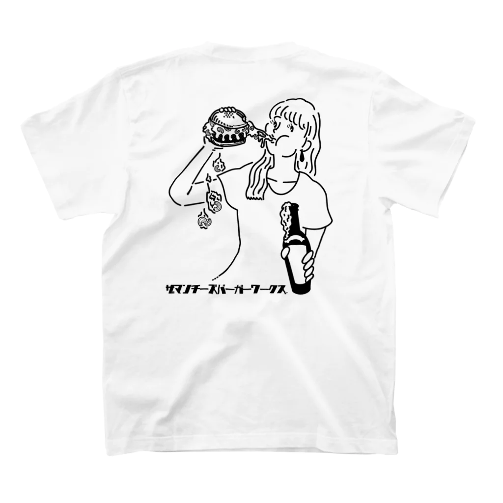 am./アムのTHE MUNCHIES BURGER WORKS スタンダードTシャツの裏面