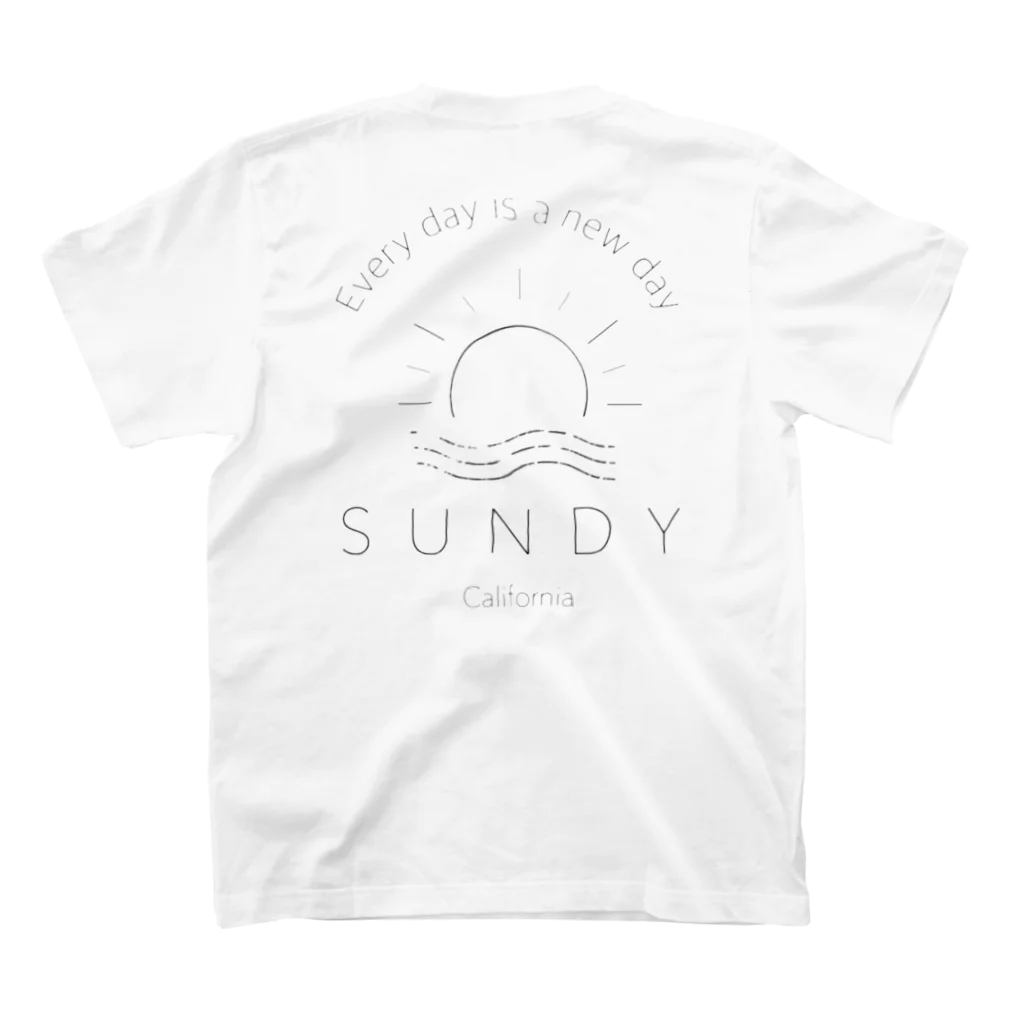 SUNDYのSUNDY  ① Regular Fit T-Shirtの裏面