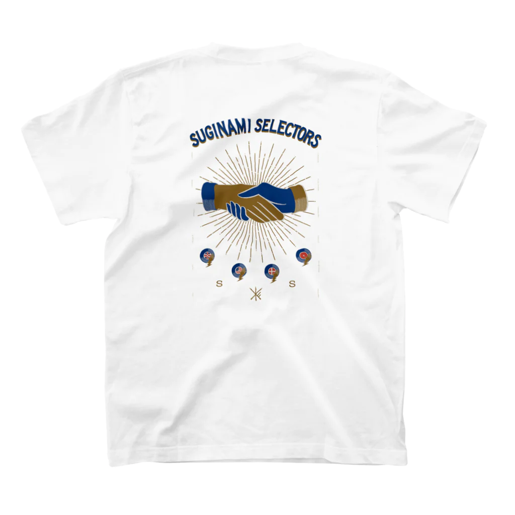 SUGINAMI SELECTORSのss DJ from UK スタンダードTシャツの裏面