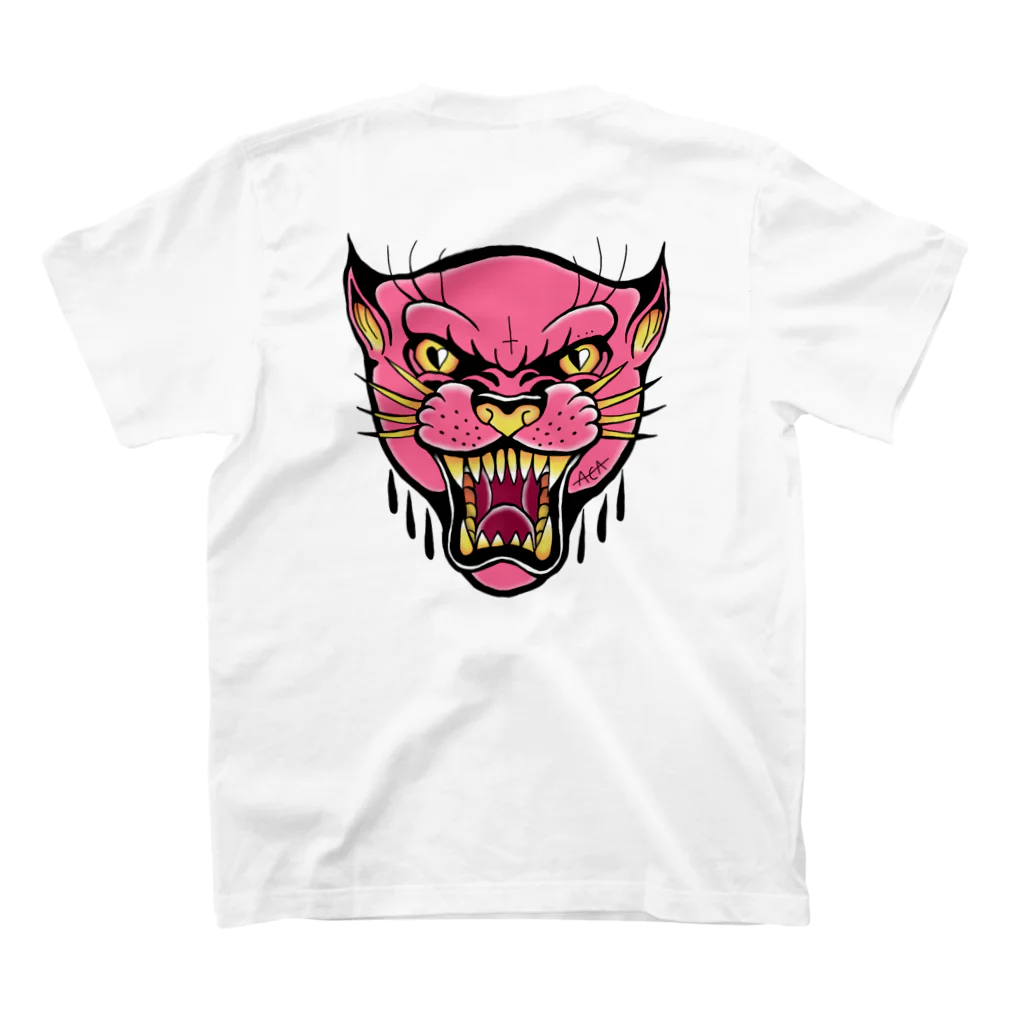 ACA oldschool tatsのPink panther スタンダードTシャツの裏面