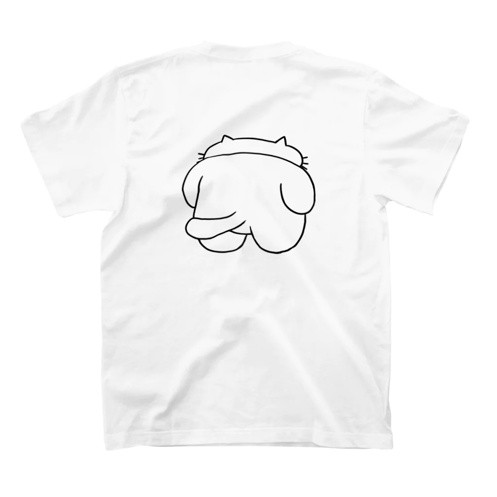 えんがわようのねこぜのねこ　Tシャツ スタンダードTシャツの裏面