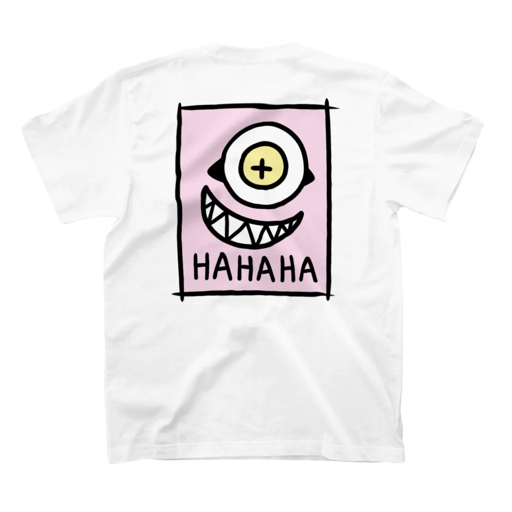 ラウロの店のヒトツメHAHA スタンダードTシャツの裏面