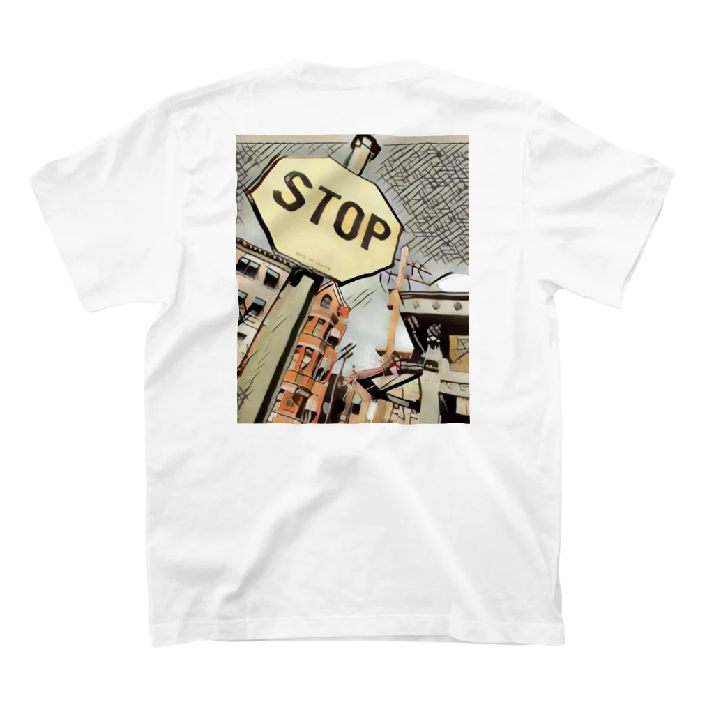 八朔のSTOP Regular Fit T-Shirtの裏面