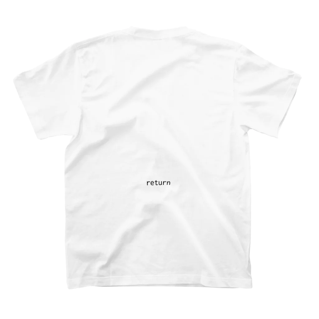 orumsのif - return Regular Fit T-Shirtの裏面