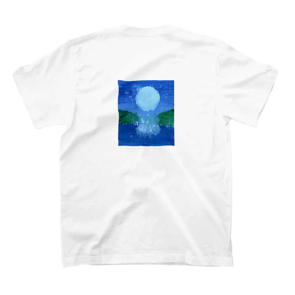 MONERIZAのmoon light スタンダードTシャツの裏面