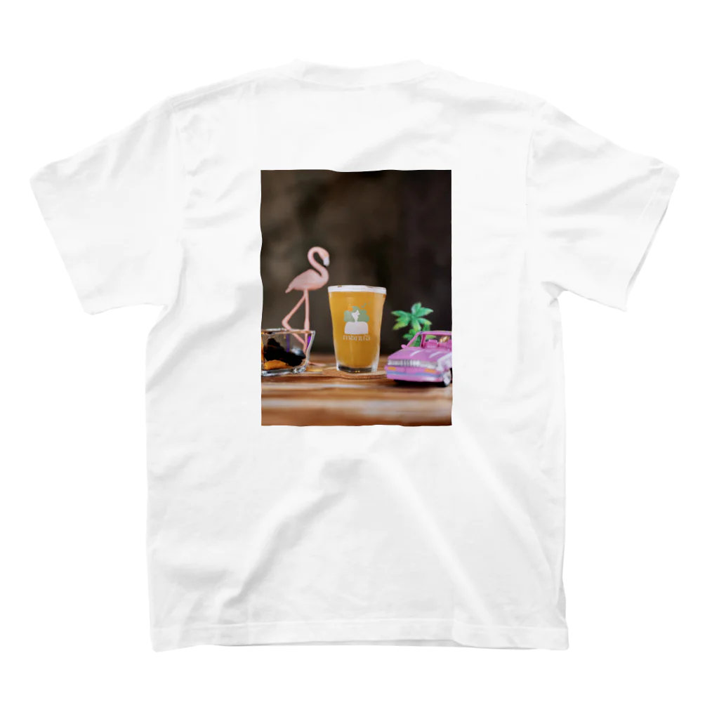 神泉manu'a beer clubのPEOPLE W/SIDE Regular Fit T-Shirtの裏面
