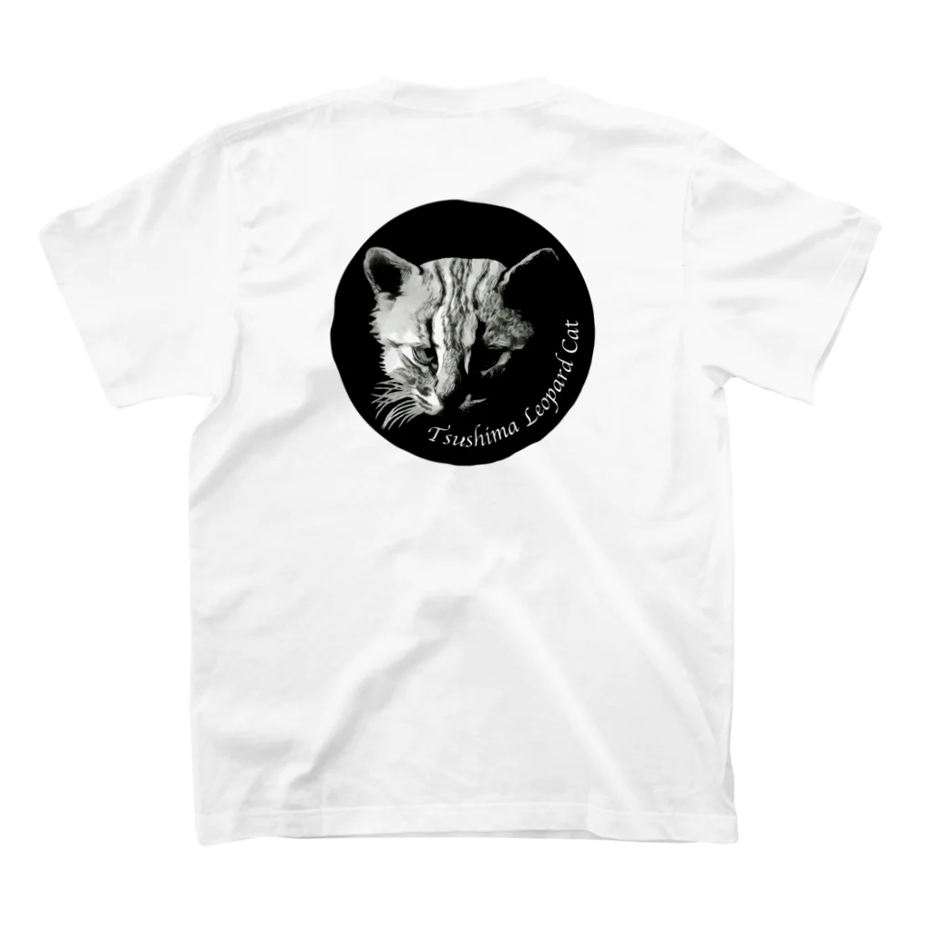 Team TsushimaのTsushima Leopard Cat_1 スタンダードTシャツの裏面