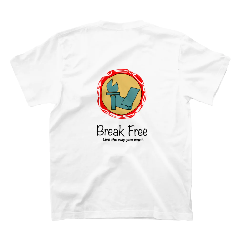 breakfreeの02 スタンダードTシャツの裏面