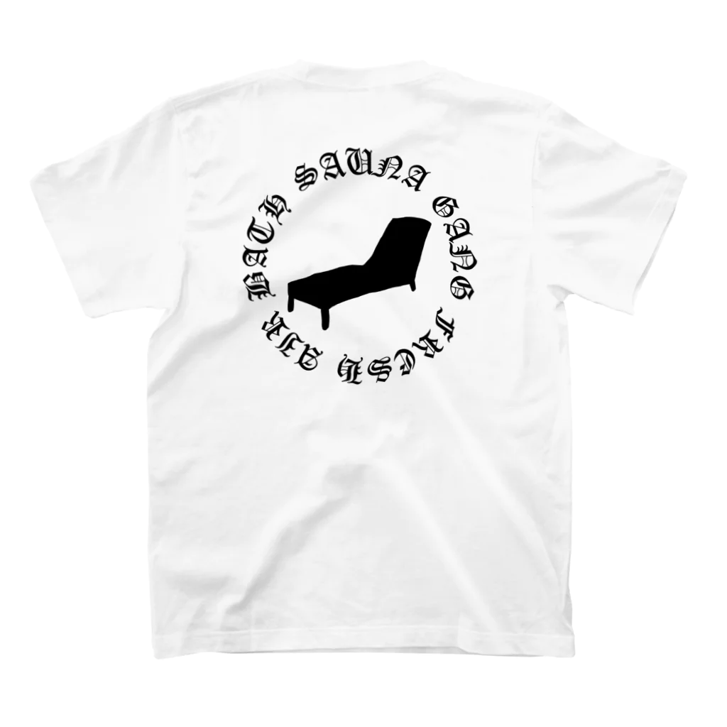 SAUNA GANGのFRESH AIR BATH スタンダードTシャツの裏面