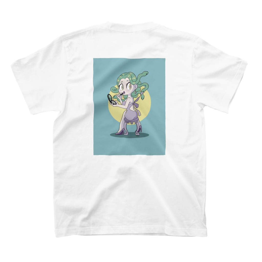 OTK2525shoppingのメデューサちゃん Regular Fit T-Shirtの裏面