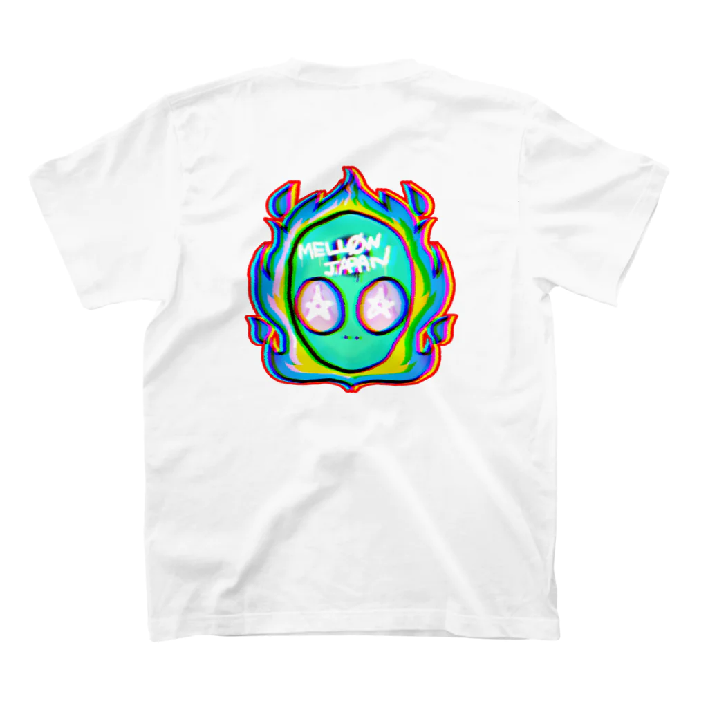 MELL∅W_NINJAのMELL∅W Tシャツ "🔥👽" スタンダードTシャツの裏面