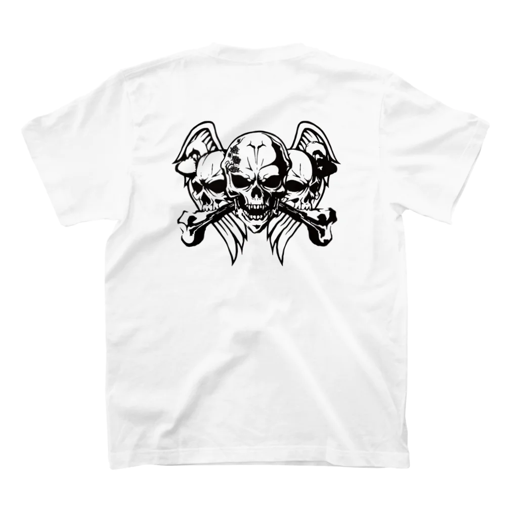 Last Chapterの【skull bone】バックプリント スタンダードTシャツの裏面