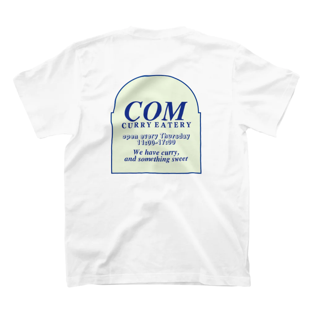 COM CURRY EATERYのCOM CYRRY EATERY オープン記念グッズ Regular Fit T-Shirtの裏面