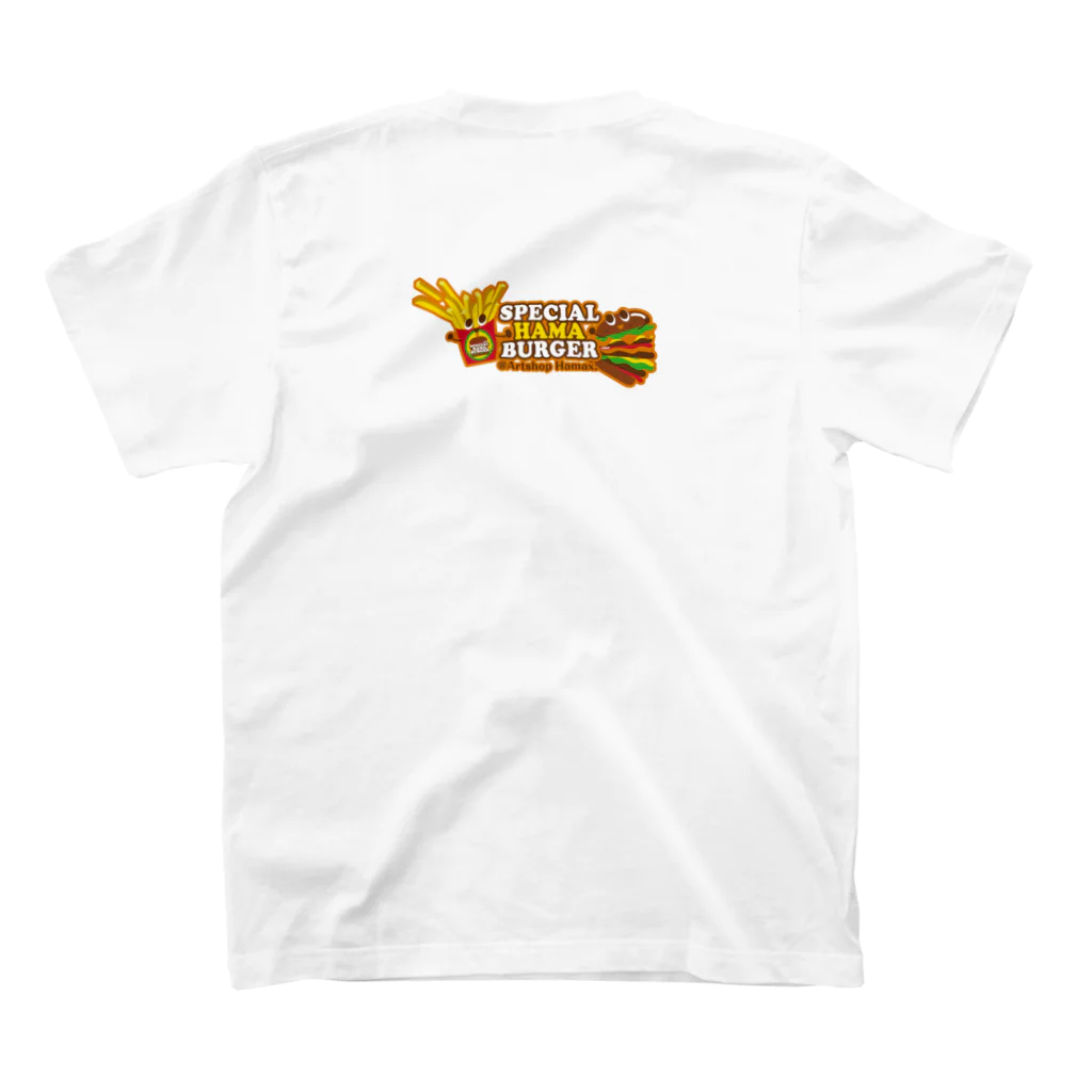 artshophamaxのBURGER Cafe スタンダードTシャツの裏面