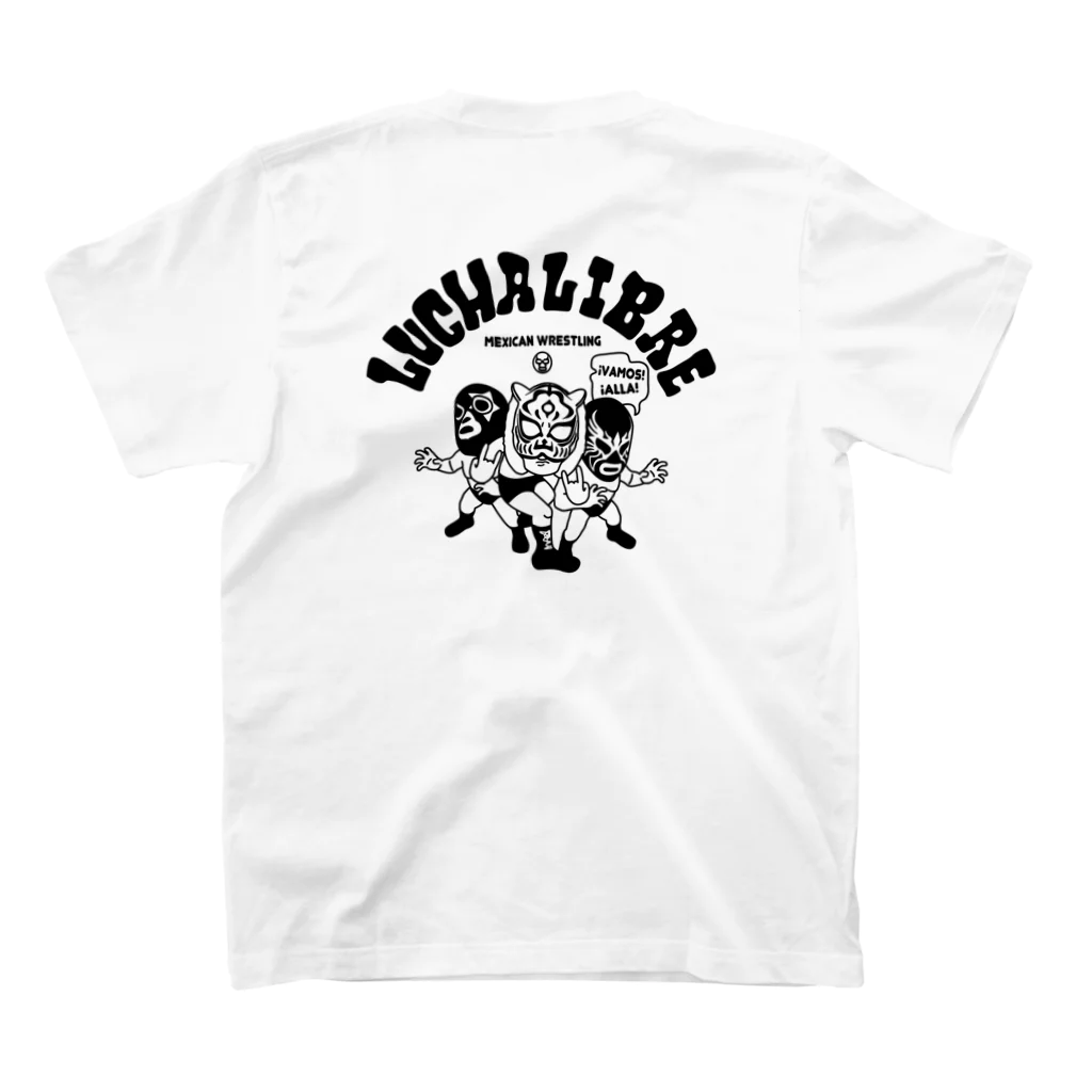 LUCHAの(バックプリント)mexican wrestling lucha libre11 Regular Fit T-Shirtの裏面