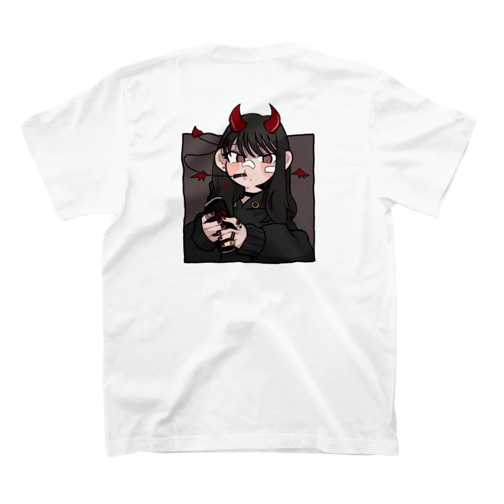 まんぐ〜すの悪魔と相乗り スタンダードTシャツの裏面