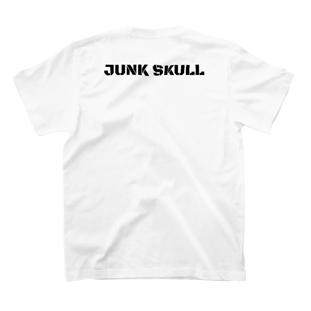 辻秀輝💊HIÐEKI T§UJIのJUNK SKULL スタンダードTシャツの裏面