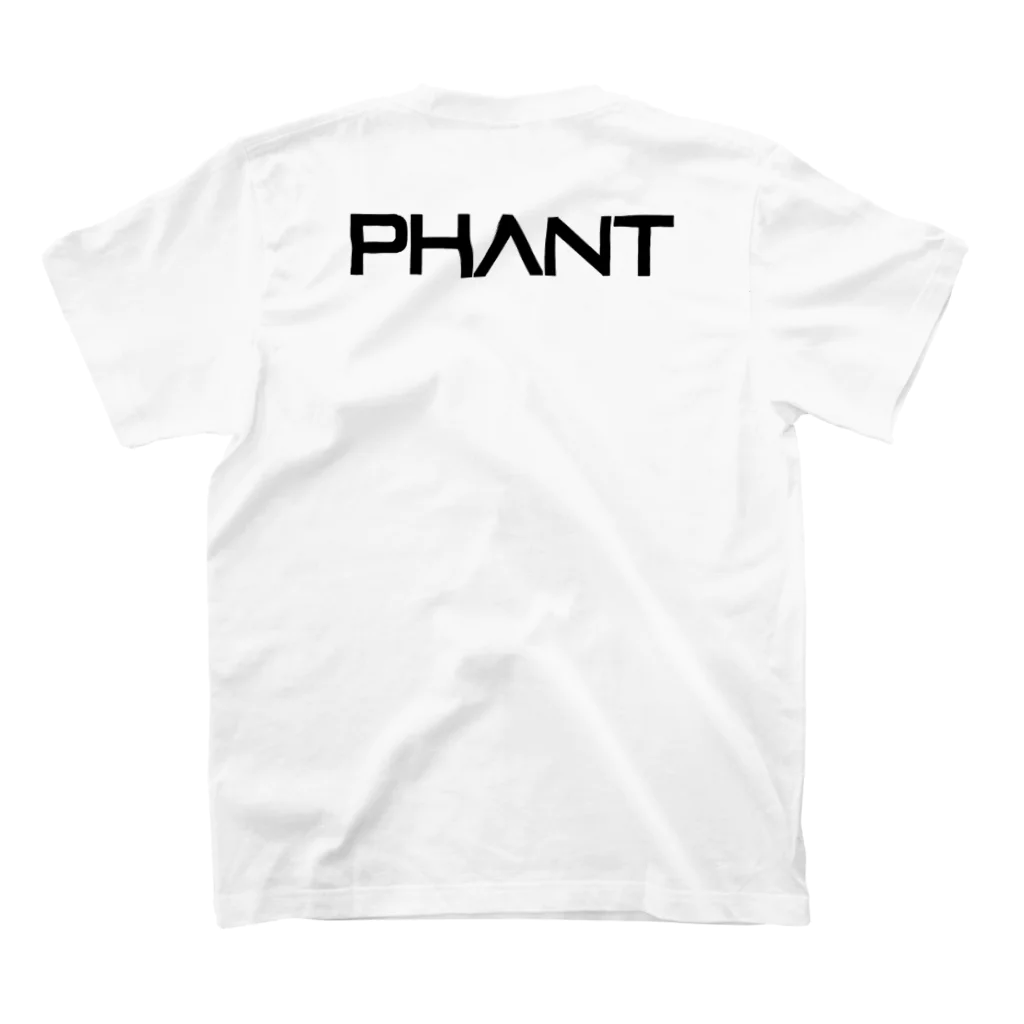 PHANT-ﾌｧﾝﾄ-のゴリラ/黒字 スタンダードTシャツの裏面