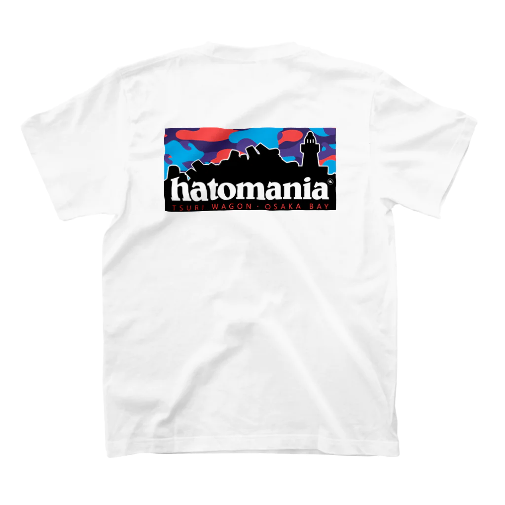 つりワゴンのちゃんスペシャル tachimania x hatomania スタンダードTシャツの裏面