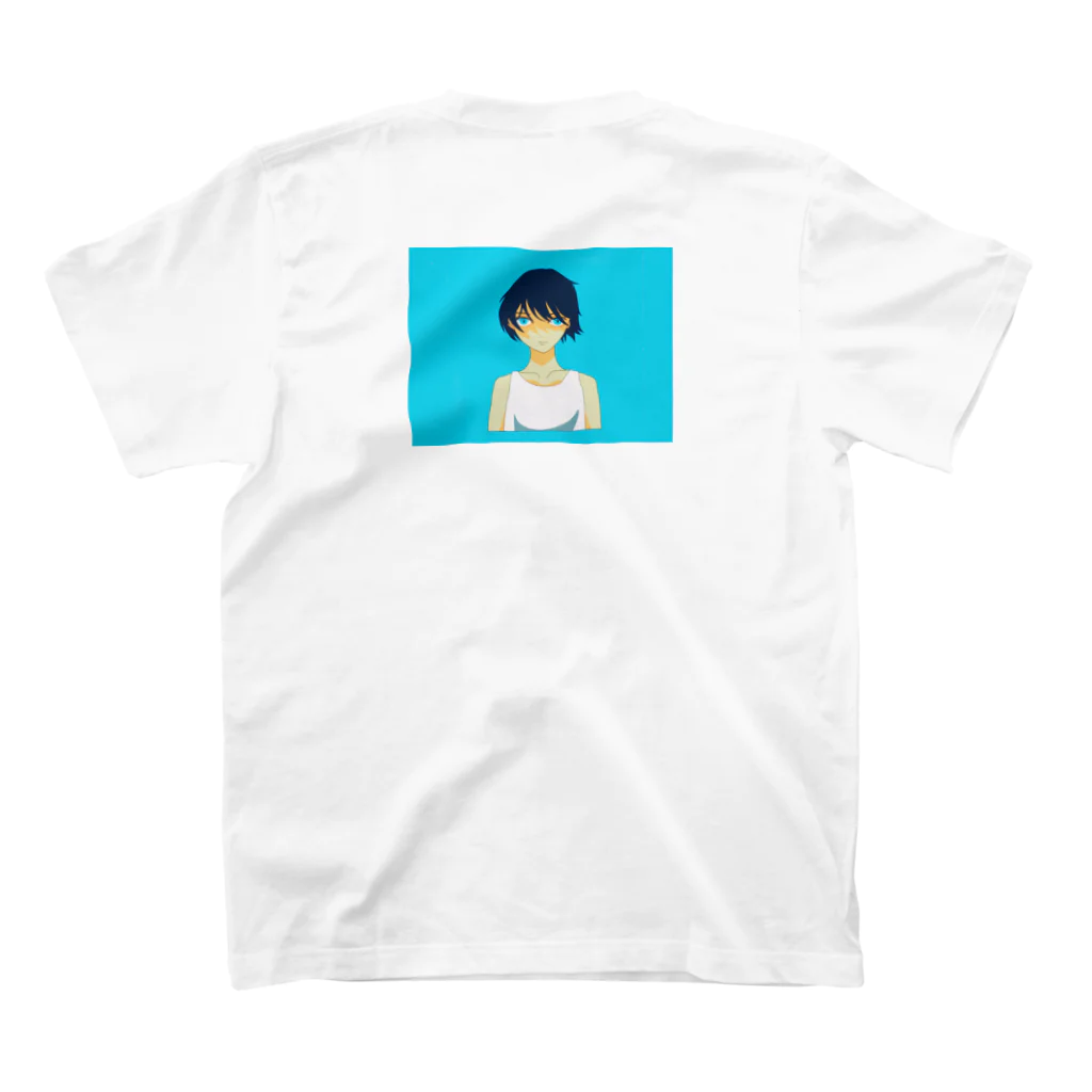 もきの白タンクトップちゃんくん スタンダードTシャツの裏面