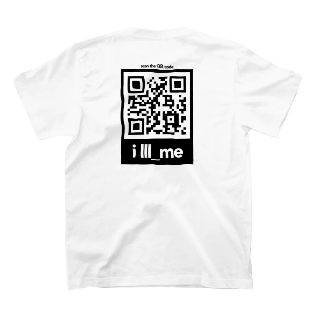 i lll_meのQRコードT/scan the QR code T-shirt スタンダードTシャツの裏面