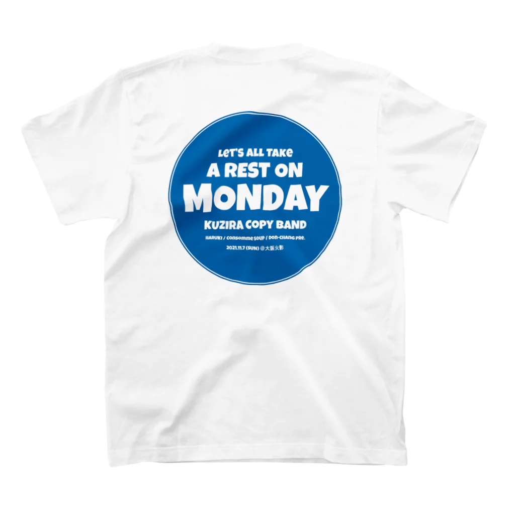 HARUKIの"WHITE MONDAY" 丸ロゴTee (両面プリント) Regular Fit T-Shirtの裏面