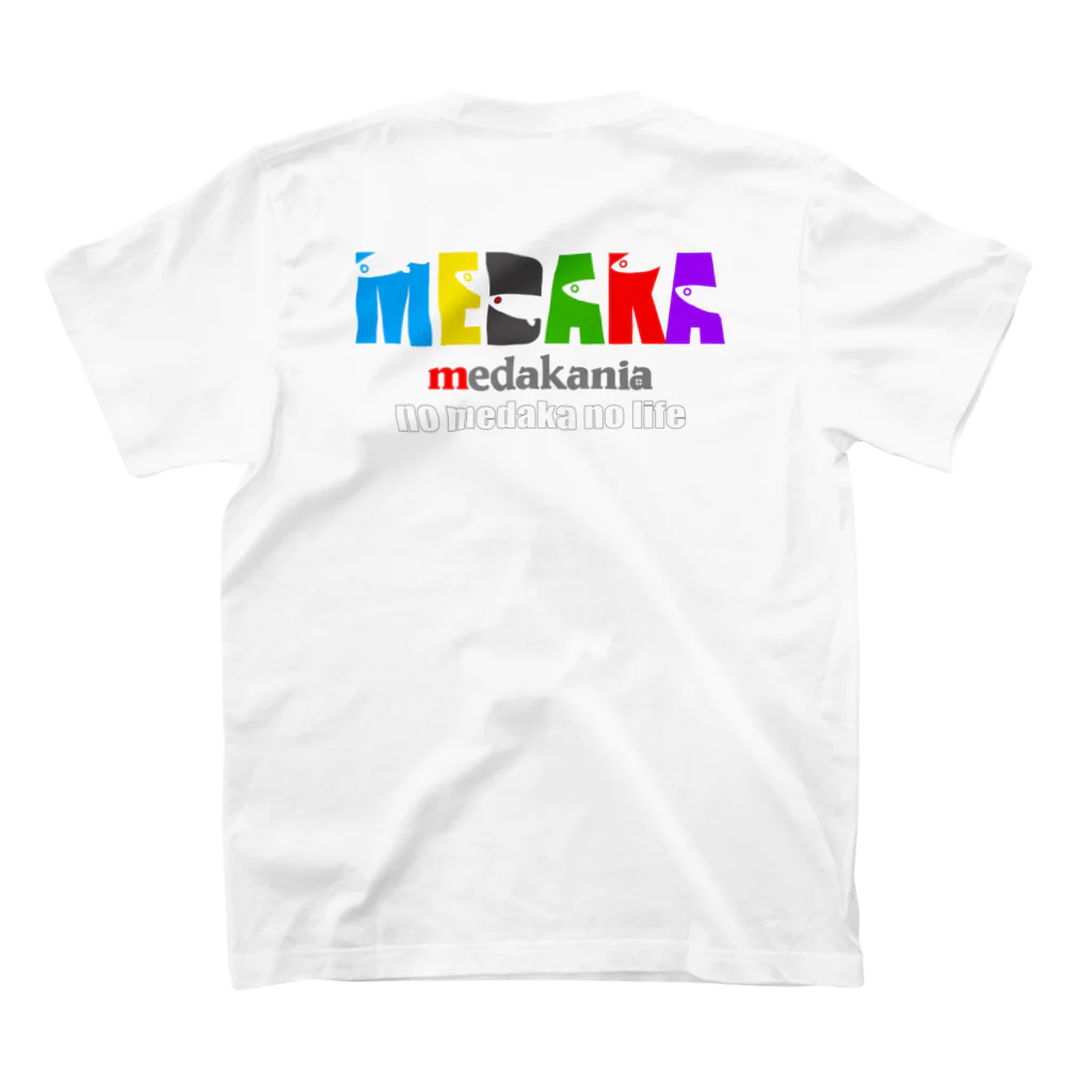 medakaniaのメダリンピック　バック・フロントプリント スタンダードTシャツの裏面