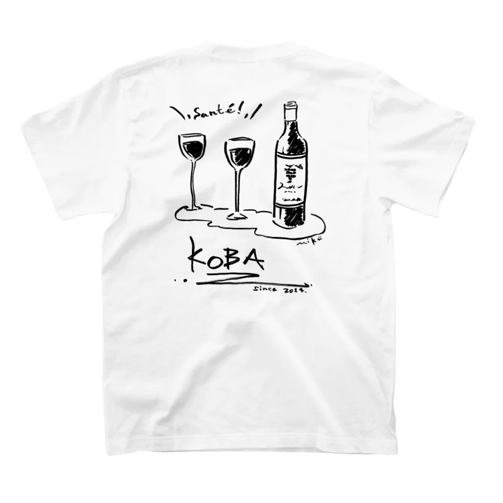 KOBA1992のWINE TEE  ver.2 スタンダードTシャツの裏面
