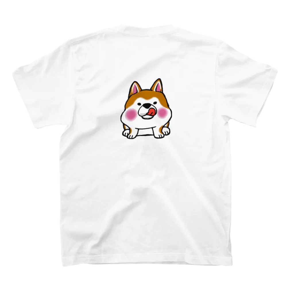 ポアロの秋田犬 スタンダードTシャツの裏面