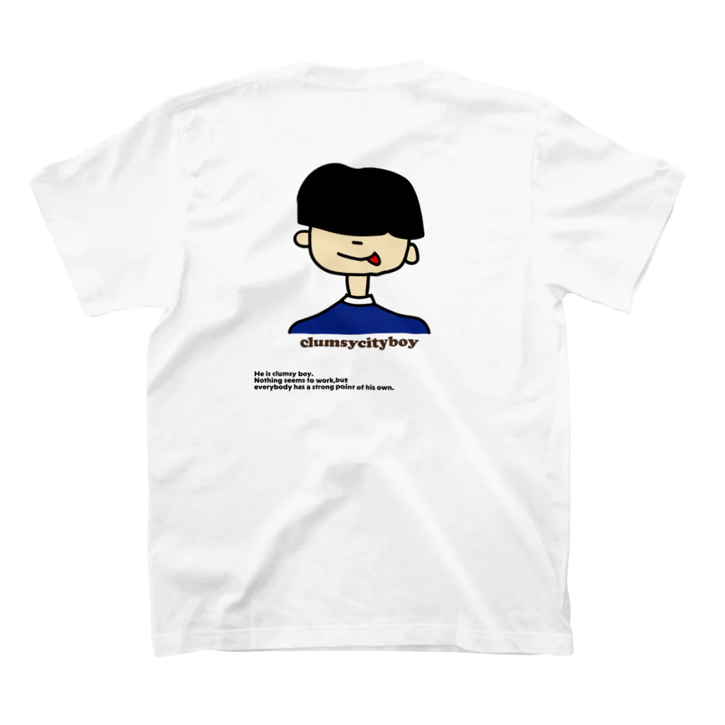 clumsycityboyのclumusy city boy T-shirts Regular Fit T-Shirtの裏面