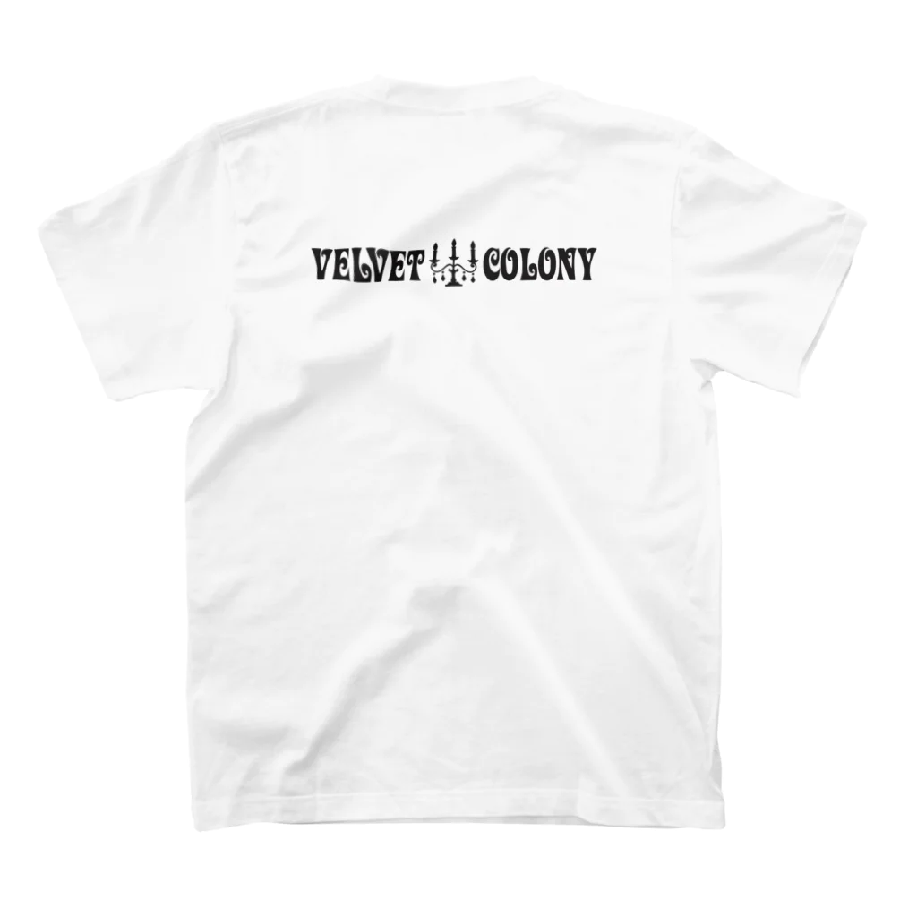 VELVET  COLONYのVELVET COLONY candle スタンダードTシャツの裏面