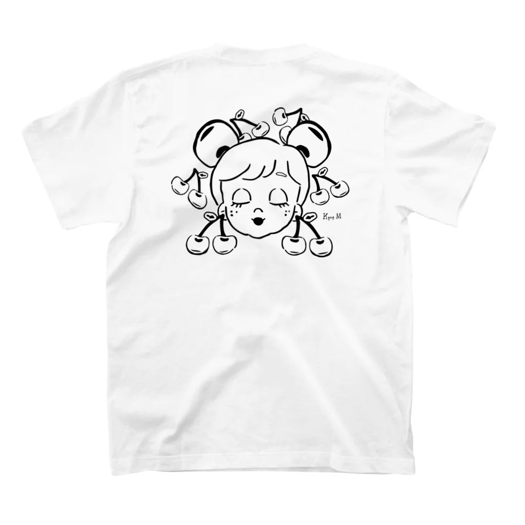 イラストレーター　Kqnq Mizunoのすずらん スタンダードTシャツの裏面