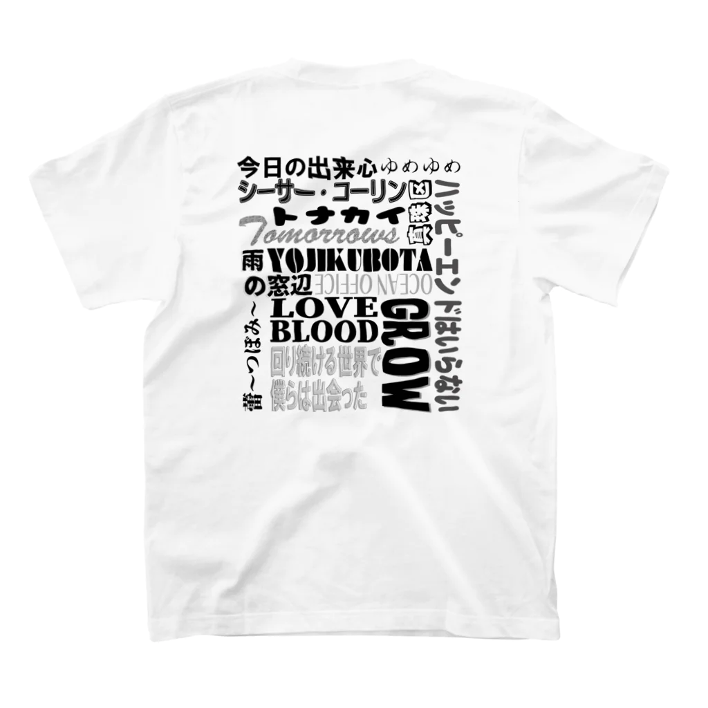 OCEAN OFFICEのYOJI タイトル スタンダードTシャツの裏面