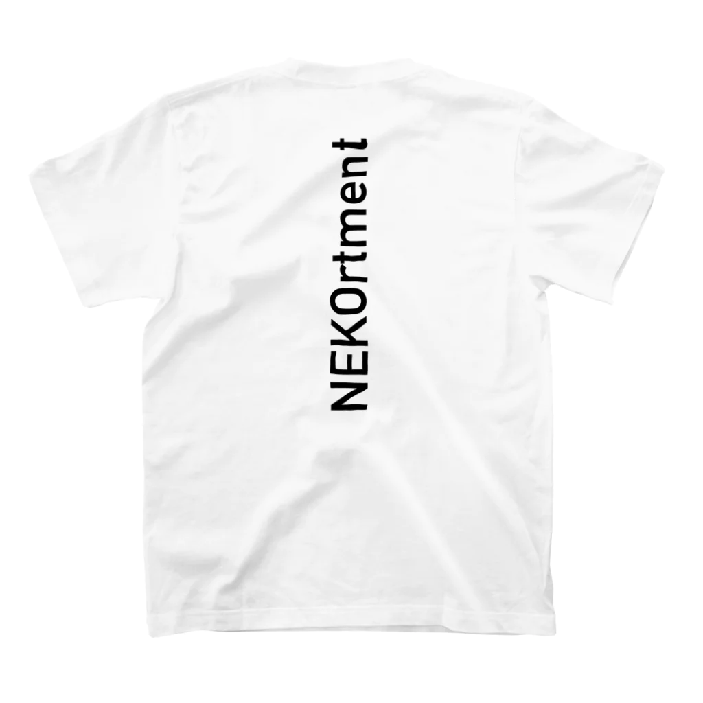 NEKO rtmentのポケLOGO＋縦ロゴ スタンダードTシャツの裏面