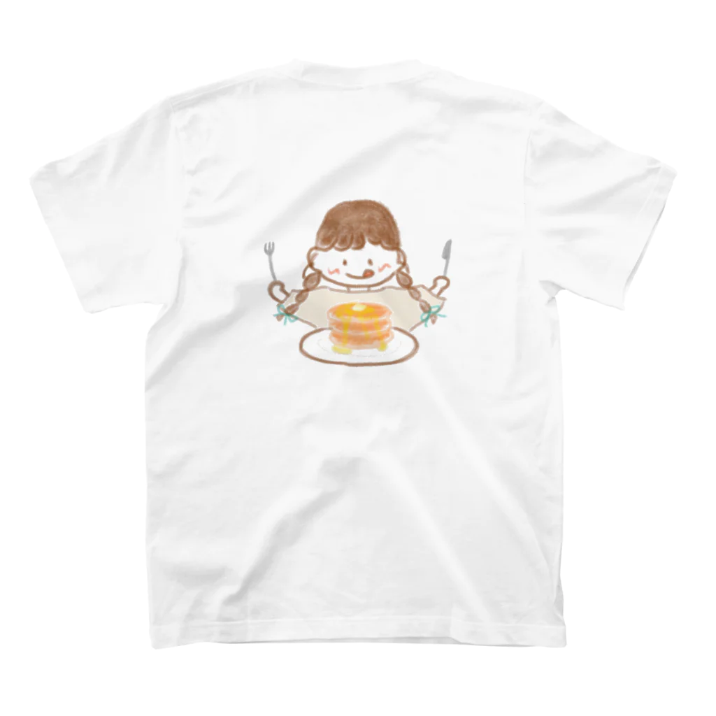 みつあみちゃんとなかまたちのみつあみちゃんホットケーキ スタンダードTシャツの裏面