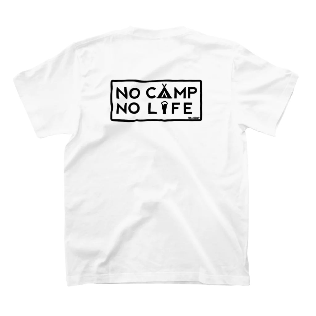 tw_and_cherryのNO CAMP NO LIFE Regular Fit T-Shirtの裏面