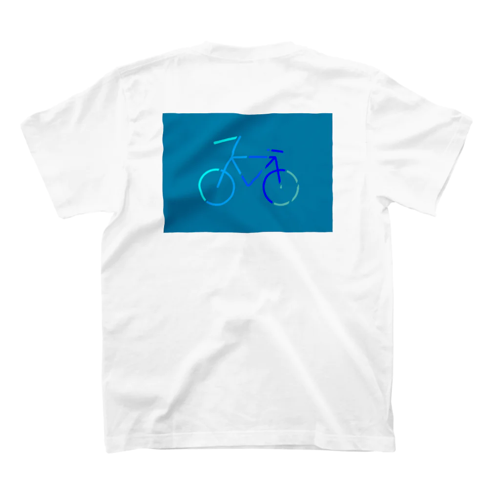 な つの自転車柄アイテム ロードバイク Regular Fit T-Shirtの裏面