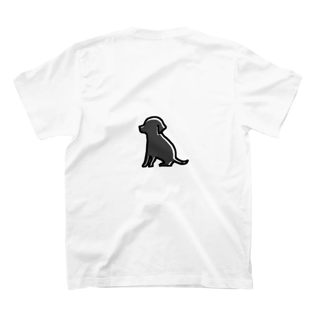 Ogata Dogs.の黒ラブ Retriever スタンダードTシャツの裏面