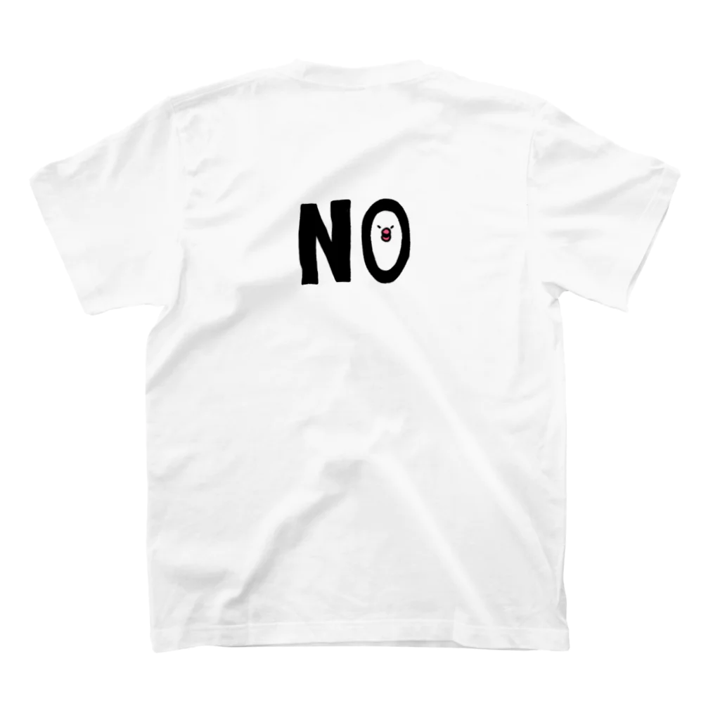 はるのひる寝のOK NOぶんちょう スタンダードTシャツの裏面