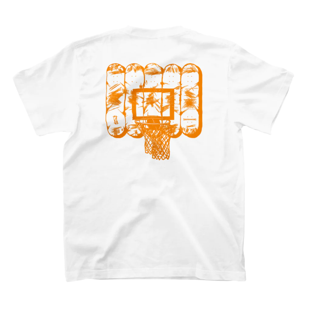 dbqpの駒沢公園 バスケットボール スケートボード Komazawa Park Basketball skateboard スタンダードTシャツの裏面