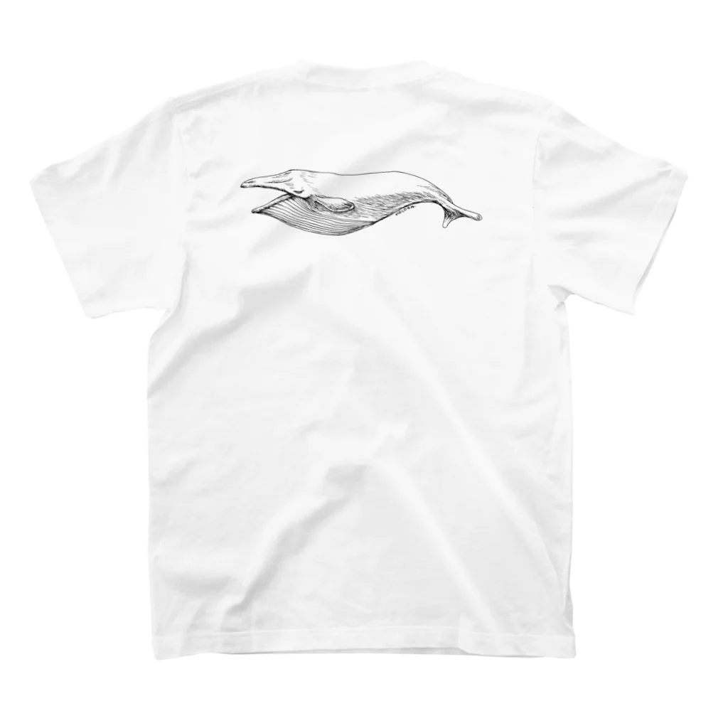 necoen. ねこあん.のクジラ Regular Fit T-Shirtの裏面