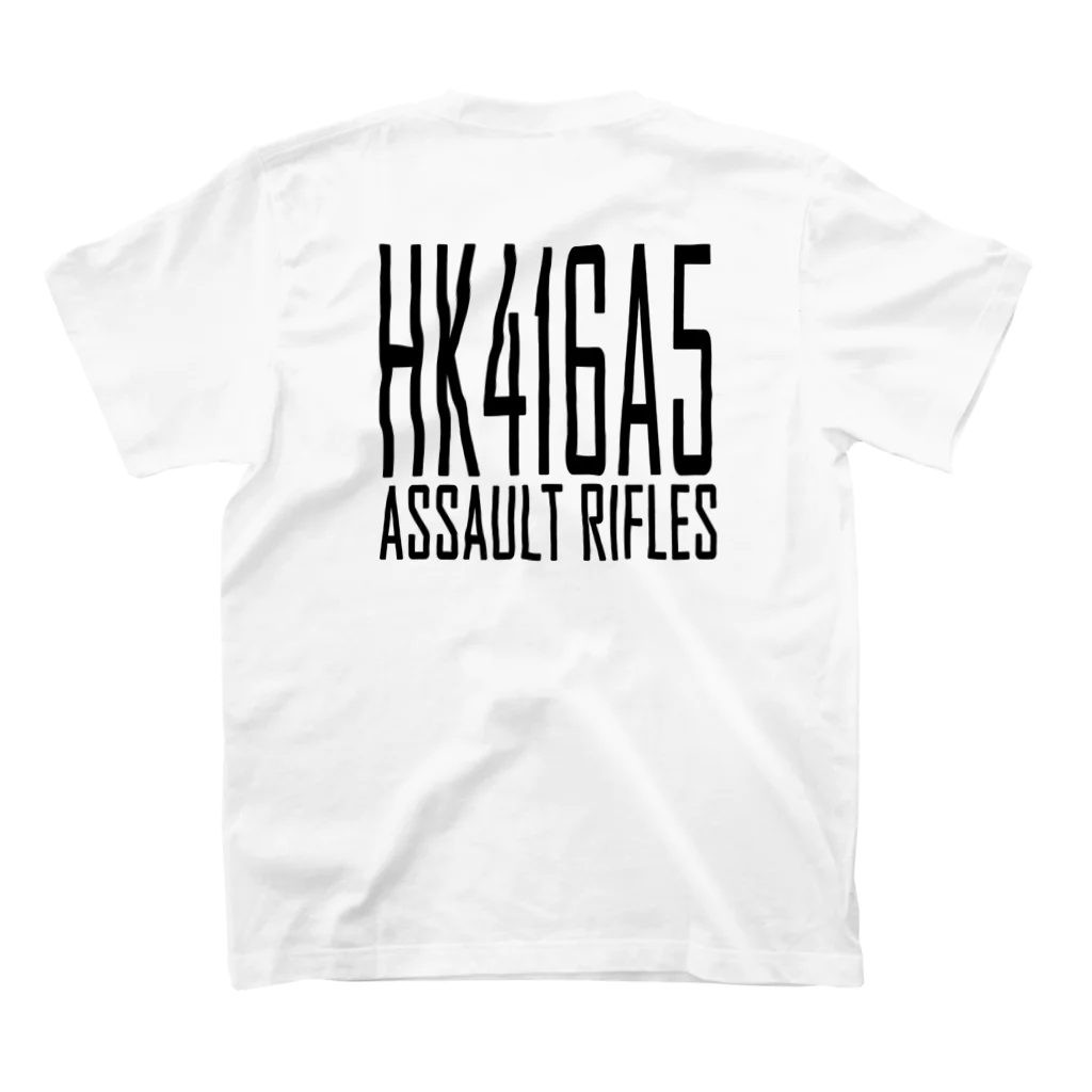 サバイバルデザイン チームシックスのTシャツ H&K HK416A5-Type3 スタンダードTシャツの裏面