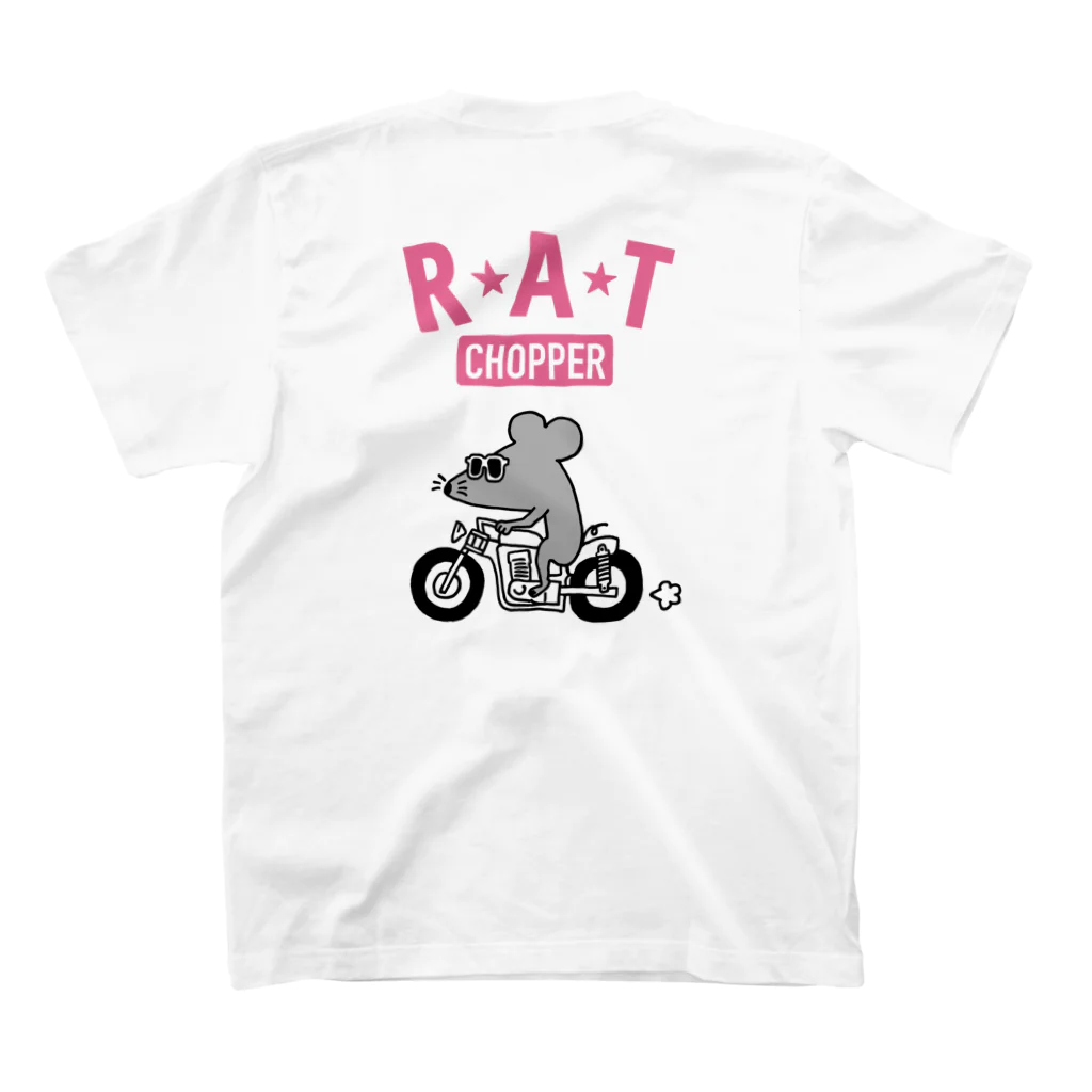 Ｄ・にゃん洋品店のラット★chopper Regular Fit T-Shirtの裏面