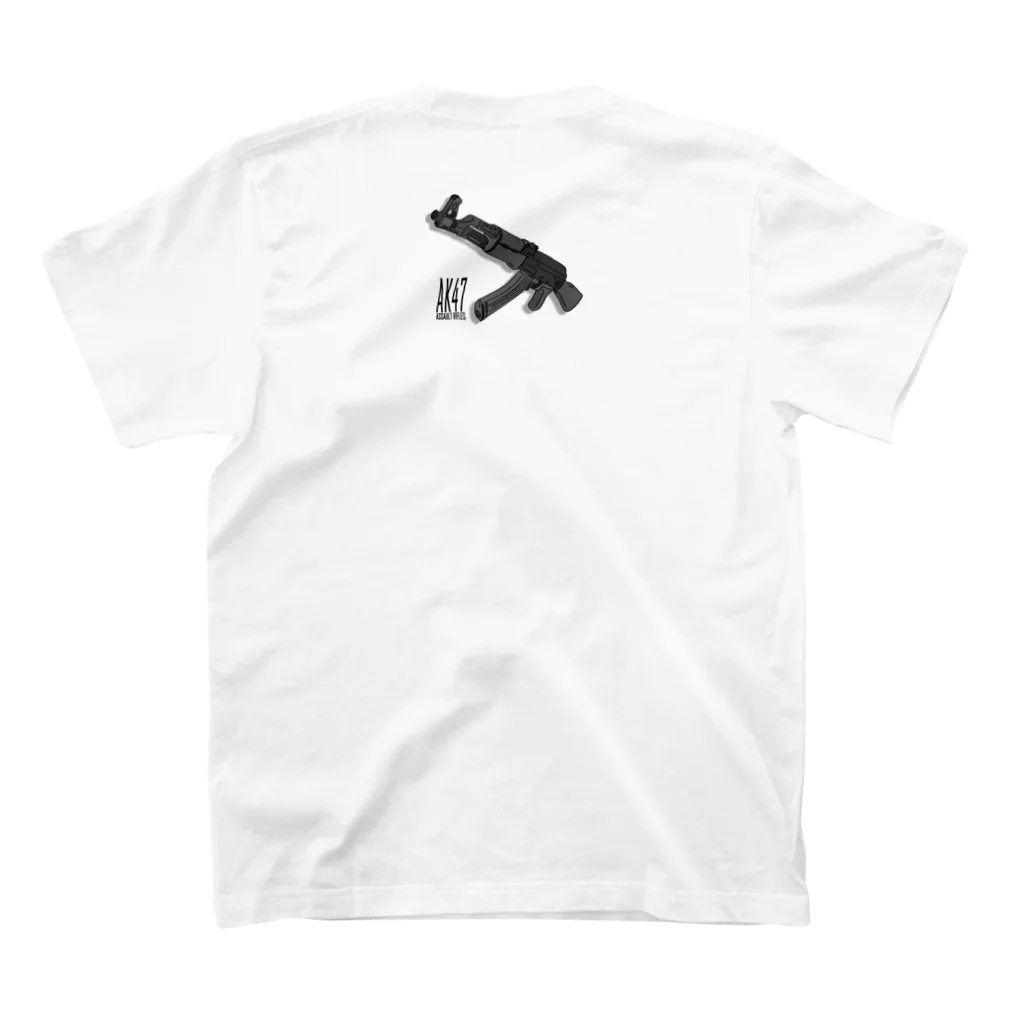 サバイバルデザイン チームシックスのTシャツ（AK47）Type3 Regular Fit T-Shirtの裏面