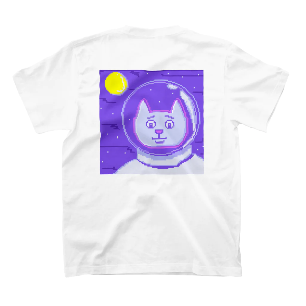 wowowowowowのうちゅうねこ スタンダードTシャツの裏面